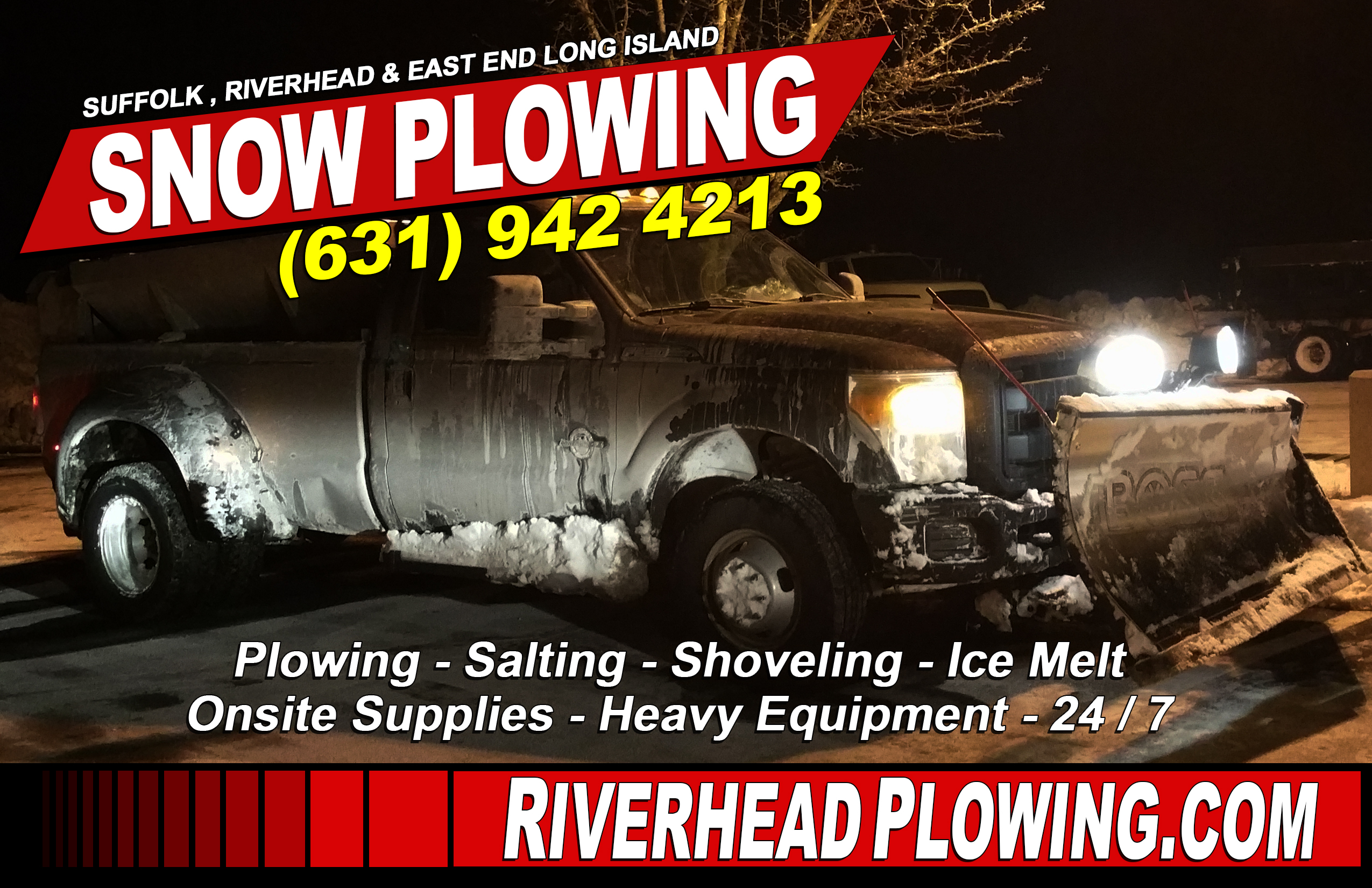 Riverhead East End Long Island Snow Plowing for Commercial Properties