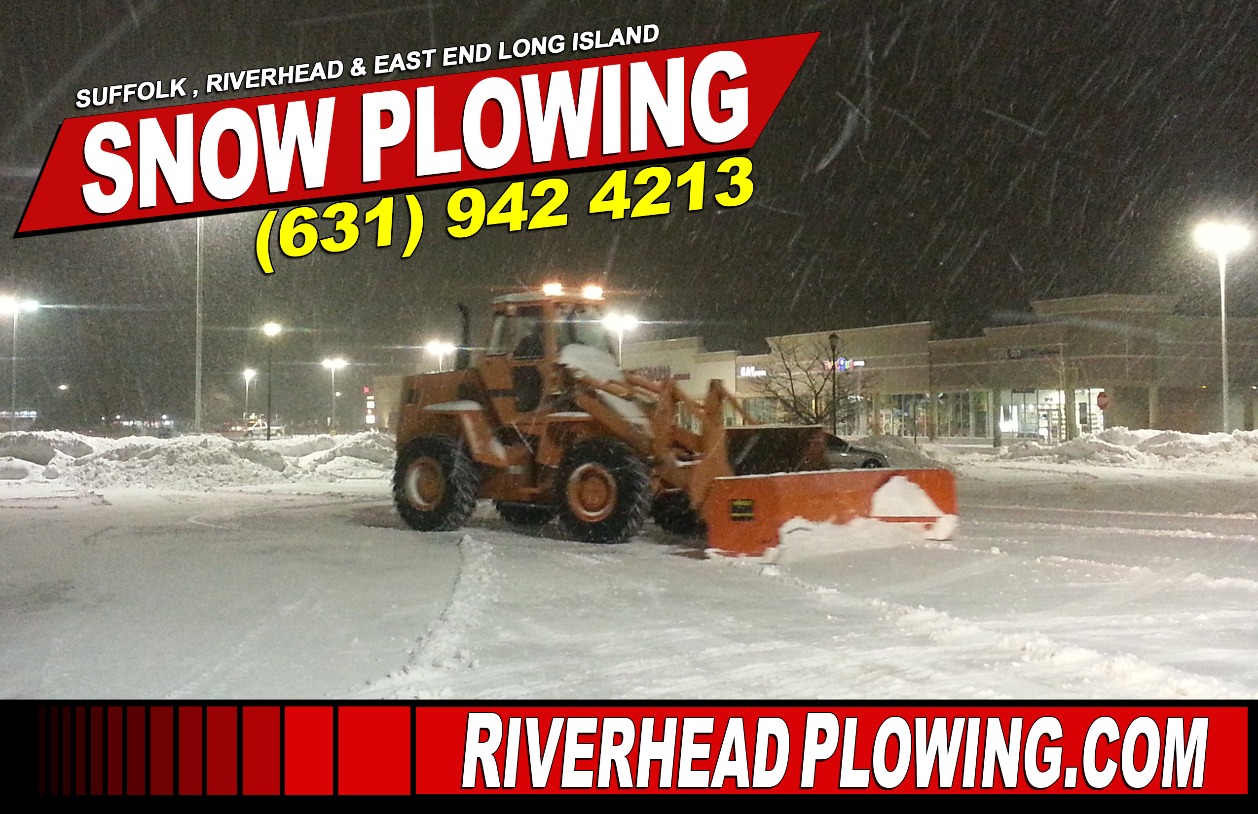 Snow Plowing Heavy Equipment