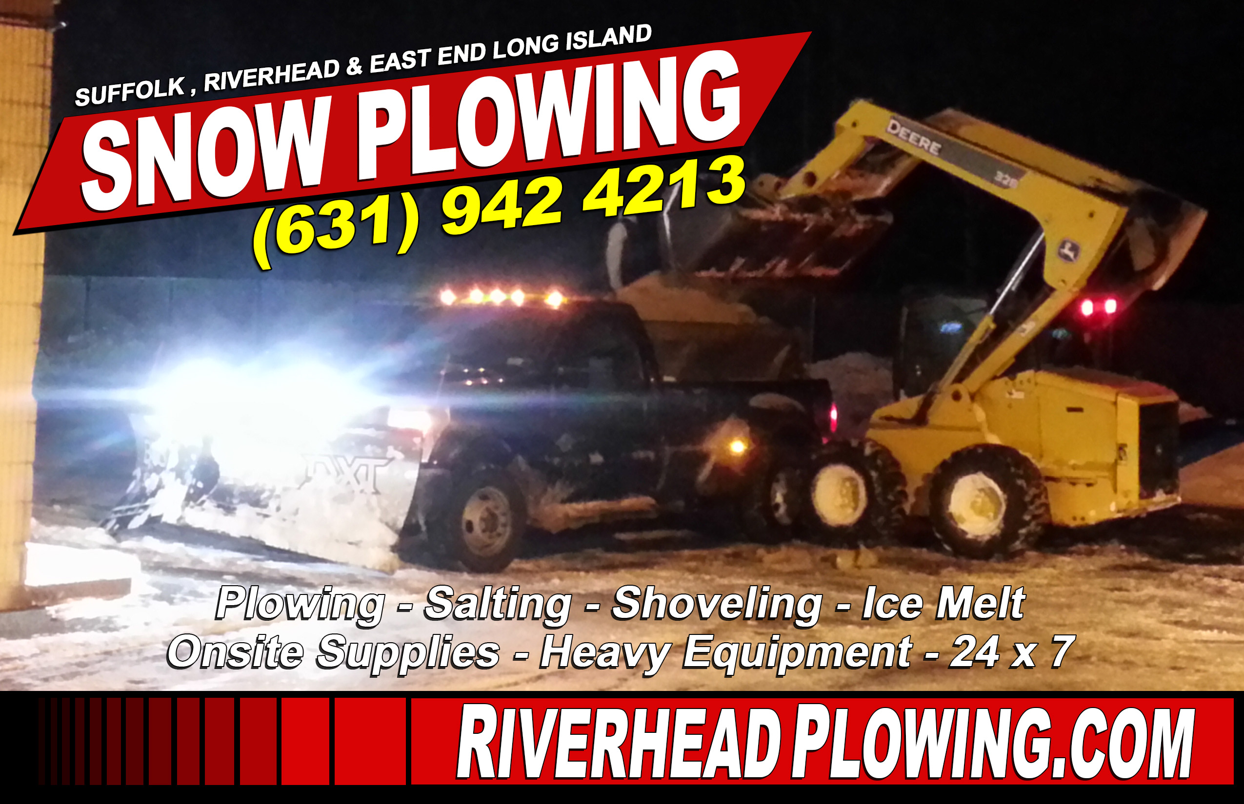 Riverhead Snow Plowing Snow Melting Salt Supplies for Our Customers